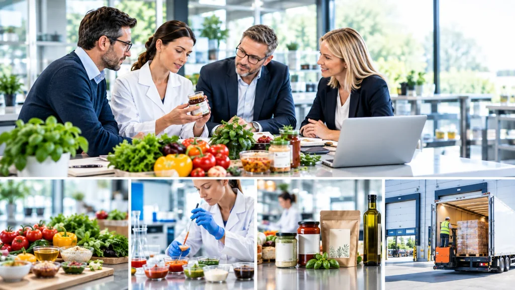 Rezepturentwicklung und Eigenmarken für Lebensmittel